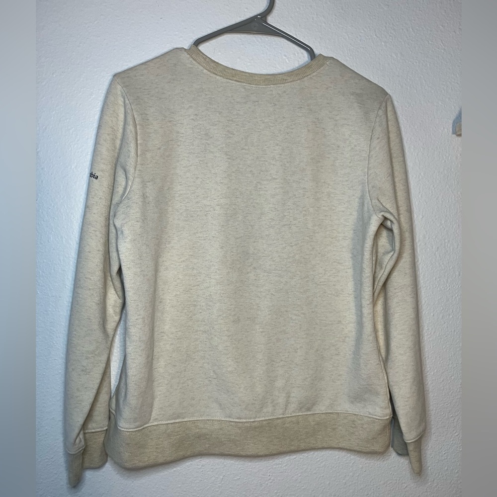 Columbia women's sweatshirt hike‎ your own hike tan top crew neck - Picture 2 of 4